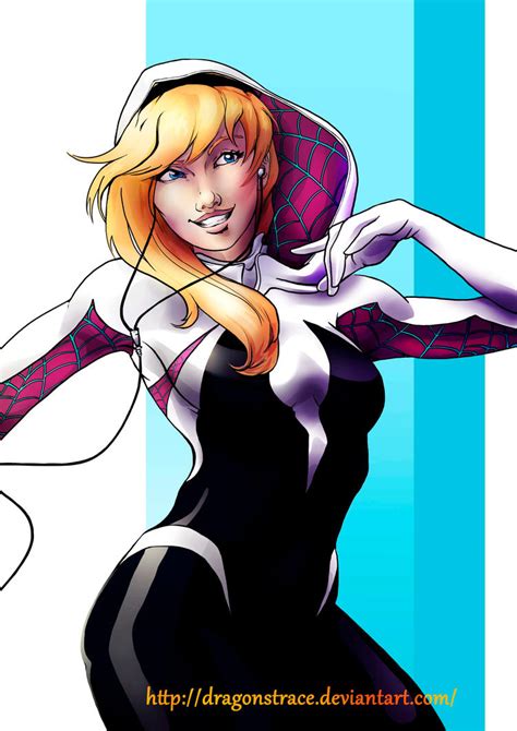 Spider Gwen By Dragonstrace On Deviantart