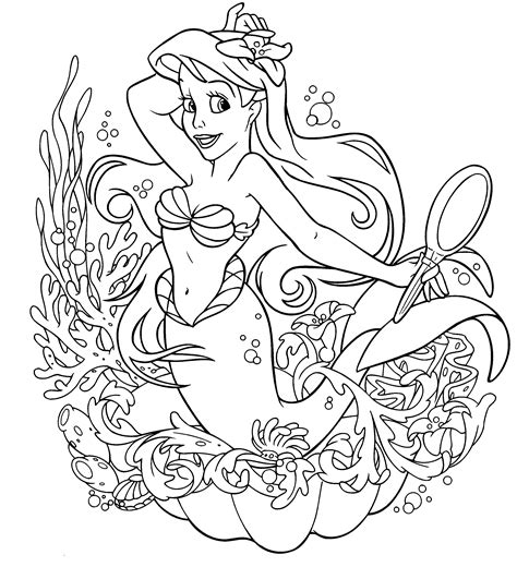 Disney Princess Coloring Pages To Print To Download And Print For Free