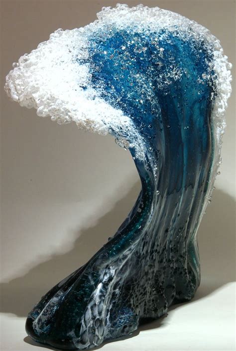 Art Glass Wave Sculpture From Kelasa Glass Gallery On Kauaii Wave