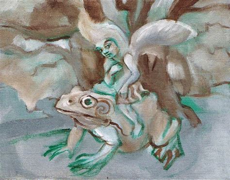 Thick Air Gallery Work In Progress Fairy On A Frog