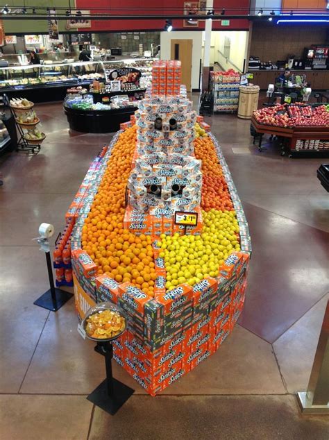 This Food Display Is Very Fun And Inviting Its Shaped Like A Boat