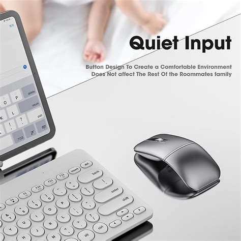 1600 Dpi Wireless Bluetooth Mouses Adjustable Optical Foldable Mouse