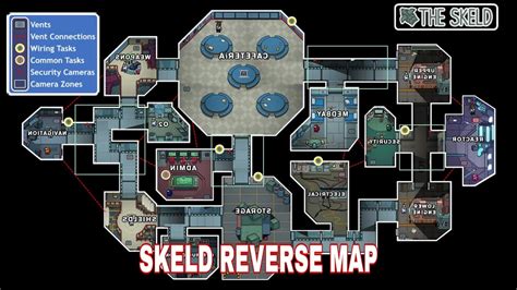 Skeld Map Guide Among Us Map Layout Reverasite