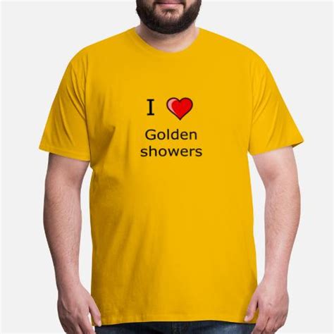 i love golden showers shirt kinky sex men s premium t shirt spreadshirt