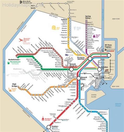 New Jersey Transit Train Map World Map