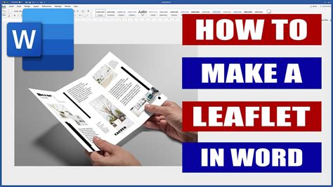 How To Make A Leaflet In Word Microsoft Word Tutorials Youtube