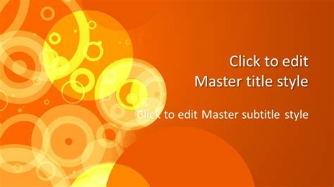 Free Orange Abstract Design For Powerpoint Free Powerpoint Templates