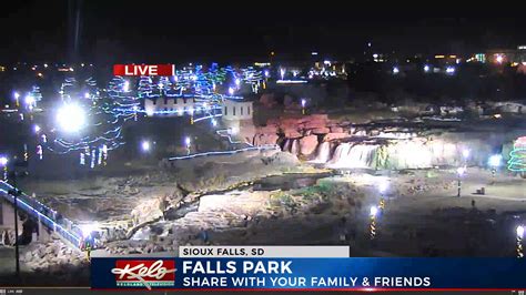 Falls Park Skycam The Falls Are Lit Up Check It Our From Our Skycam