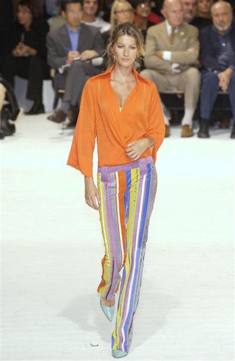 dolce and gabbana s s 2002 rainbow striped patchwork suede leather trousers for sale at 1stdibs