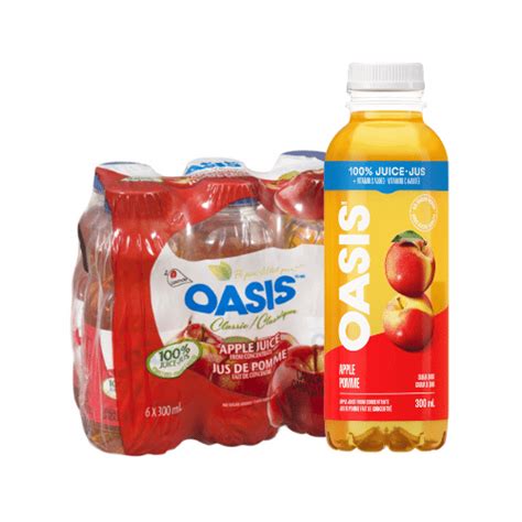 Oasis Apple Juice 6 X 300 Ml Call Water