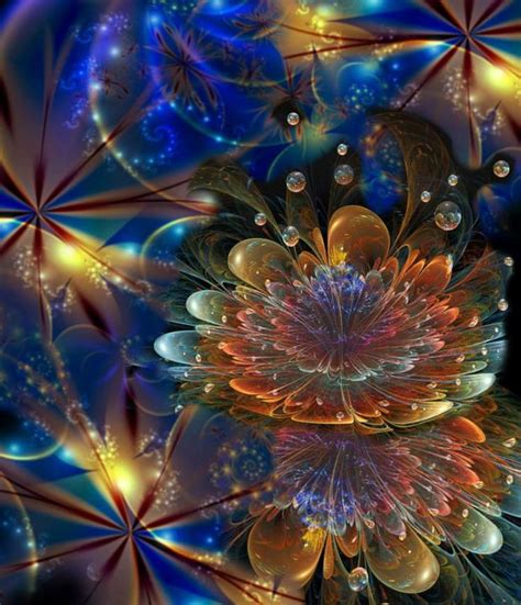 17 Best Images About Beautiful Flower Fractal Art On