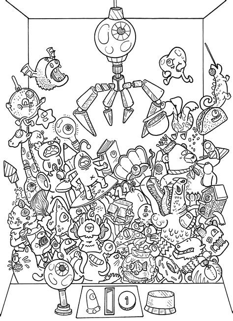 Free Adult Doodle Coloring Pages Printable Coloring Pages