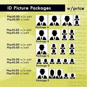 Id Picture Packages 2x2 1x1 Passport Size Id Photo Printing Shopee