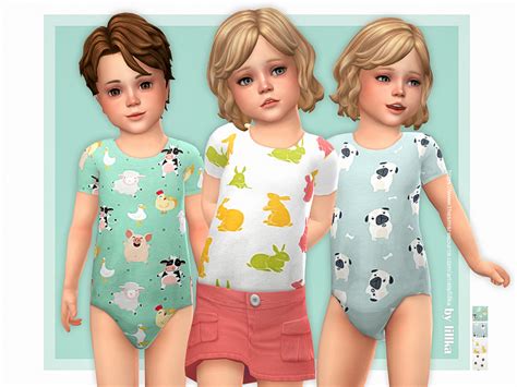 The Sims Resource Toddler Onesie 15