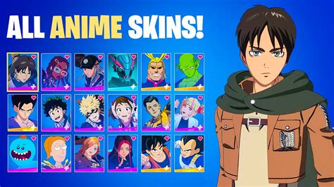 Update 85 All Anime Fortnite Skins Super Hot Incdgdbentre