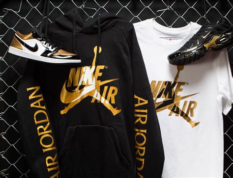 Jordan X Nike Metallic Gold Smash Up Clothing And Shoes