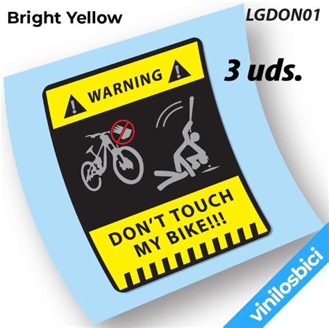 磊pegatinas don t touch my bike en vinilo 磊