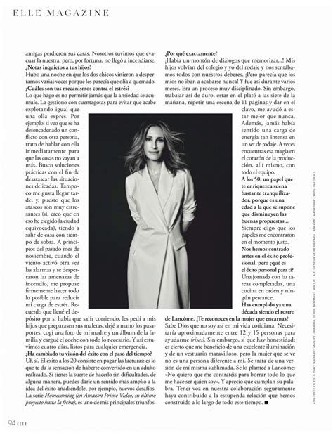 Julia Roberts Elle Magazine Spain February 2020 Issue Celebmafia