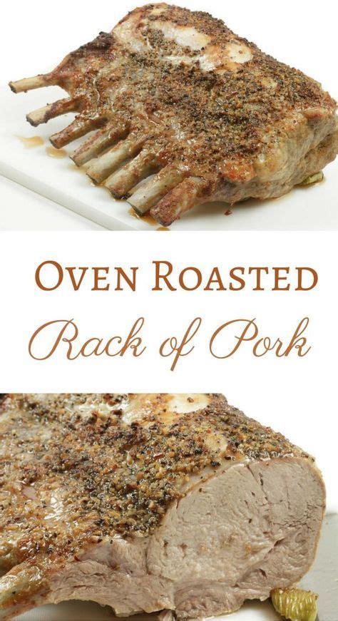 To make this roast pork shoulder recipe, you peel back the skin and make incisions in the meat, which allows the garlicky show productshide products. bone in oven roasted rack of pork | Pork roast recipes, Pork loin roast recipes, Rack of pork