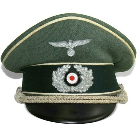 Wehrmacht Heer Infantry Officers Visor Hat Visor Hats