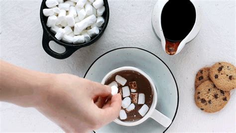 Hot Chocolate With Marshmallows Cinemagraph On Behance
