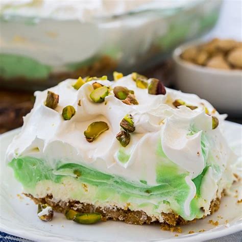 This chocolate layered dessert is perfect for all of the chocolate lovers in. Pistachio Lush - Spicy Southern Kitchen | Recipe ...