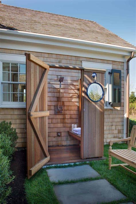 Pamper your senses in a tropical outdoor. 45 Stunning outdoor showers that will leave you invigorated