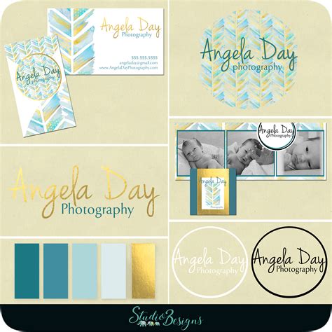 Custom Business And Photography Branding Sets Logo Business Card