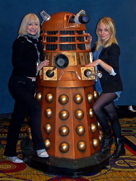 Katy Manning With A New Series Dalek And Georgia Moffat Katy