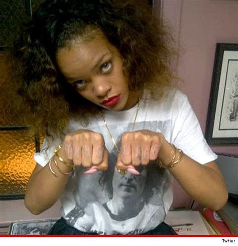 Rihanna Goes Hardcore With New Tupac Thug Life Tattoo