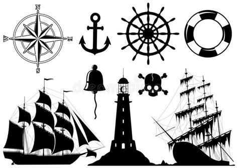 Nautical Elements Vector Stock Vector Illustration Of Rope 2277454