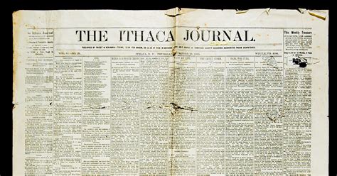 Ithaca history: First newspaper published 200 years ago