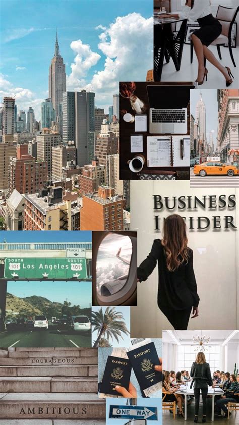 Business Aesthetic Vision Board Wallpaper Vision Board Collage