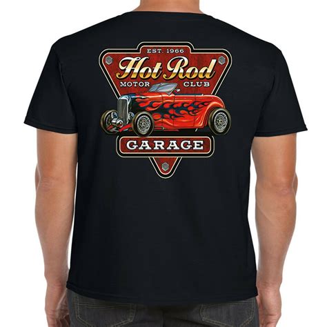 Mens Hotrod 58 Hot Rat Rod T Shirt American Rockabilly Vintage Classic