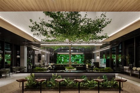 Karv One Design Has Created A Nature Themed Multi Media Restaurant With