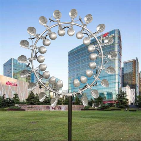 Outdoor Large Size 2m 3m 4m Diameter Stainless Steel Kinetic Wind