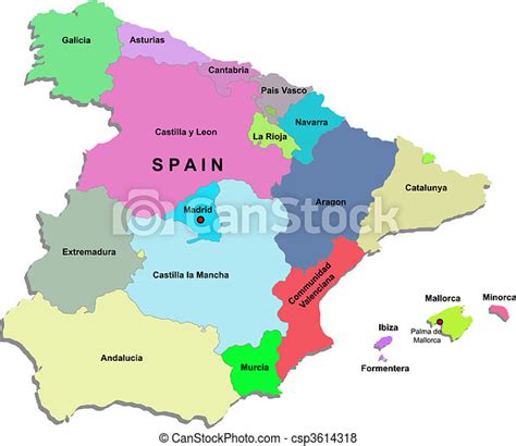 Passend:pokemon karten schwarz weiß booster. Spanien-karte. Spanien karte über weiß. | CanStock