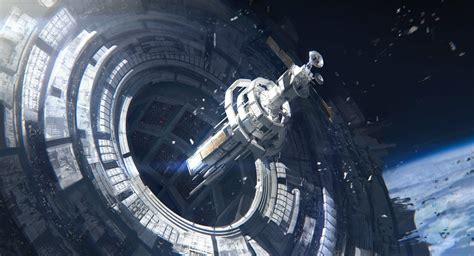 Sci Fi Space Station Hd Wallpaper By Hakob Minasian