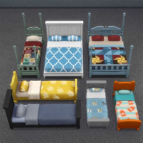 Cats And Dogs Beds Separated Recolors Brazen Lotus Sims 4 Beds