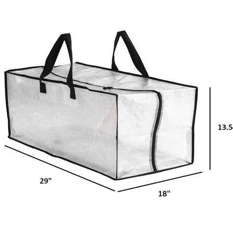 Extra Large Storage Tote With Zippers Carrying Handlesheavy Duty