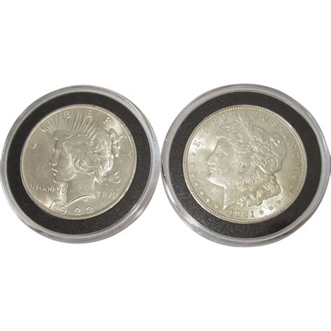 My 1923 peace dollar came in great condition (bu). 1921 Morgan Silver Dollar & 1922 Peace Dollar from ...
