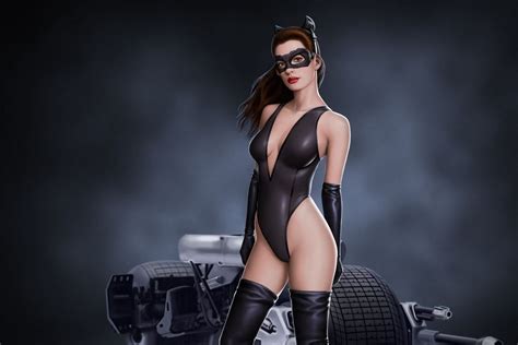 Batman The Dark Knight Catwoman Hot Anne Hathaway Print Poster 32x24