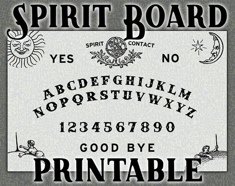 Ouija Board Printable Free Printable Word Searches