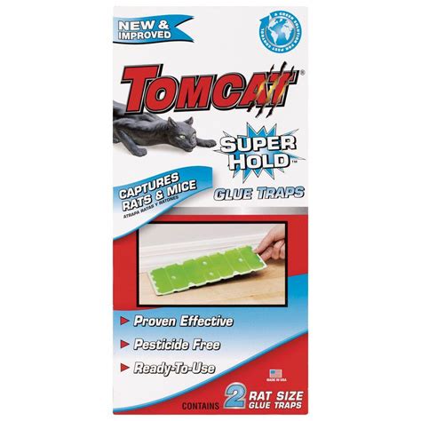 Tomcat Super Hold Rat Size Glue Trap 2 Count 036291005 The Home Depot