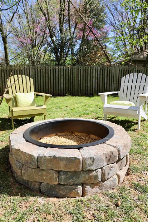 How To Build A Backyard Fire Pit Make Your Own Fire Pit In Easy Steps A Beautiful Mess