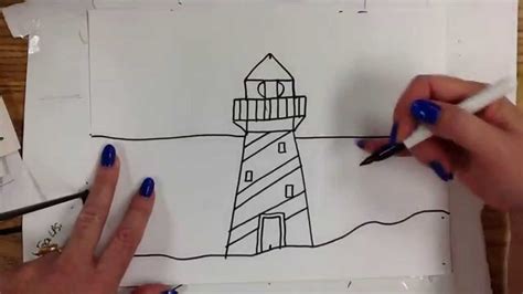 If you can draw letters and numbers, you should be able to draw this cute picture. Kids Can Draw: Lighthouse - YouTube