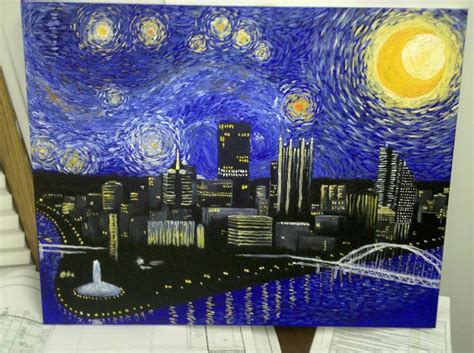 Starry Night Over Pittsburgh Starry Night Disney Drawings Art Projects
