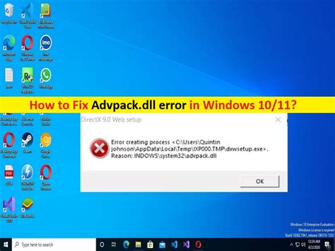 How To Fix Advpackdll Error In Windows 1011 Steps Techs And Gizmos