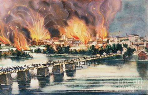 The Fall Of Richmond By Currier And Ives Photograph By Bettmann Pixels