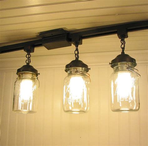 Vintage Canning Jar Track Lighting Created New For Jessica 19725
